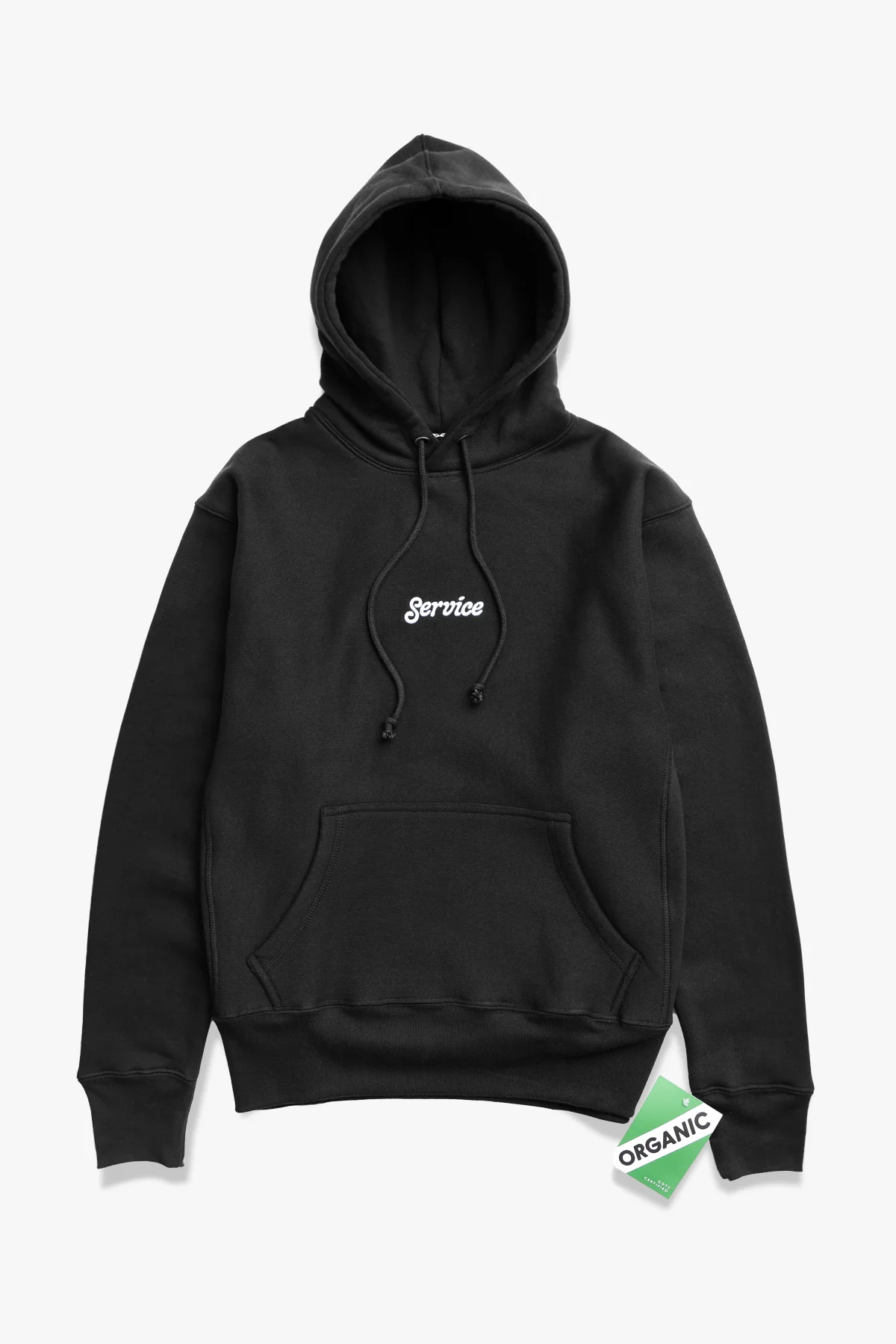 12oz Service Embroidered Hoodie - Black