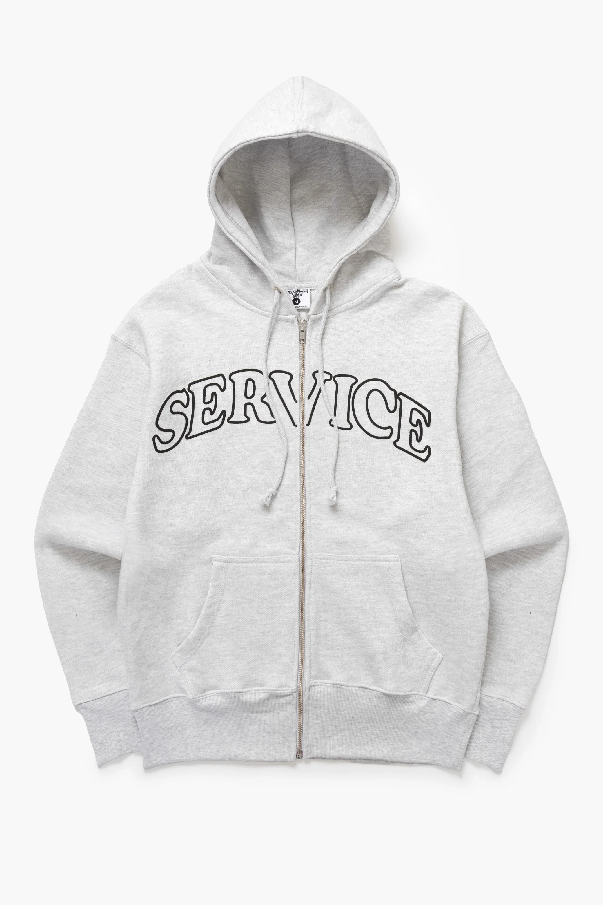 Arch Logo Zip Hoodie - Ash