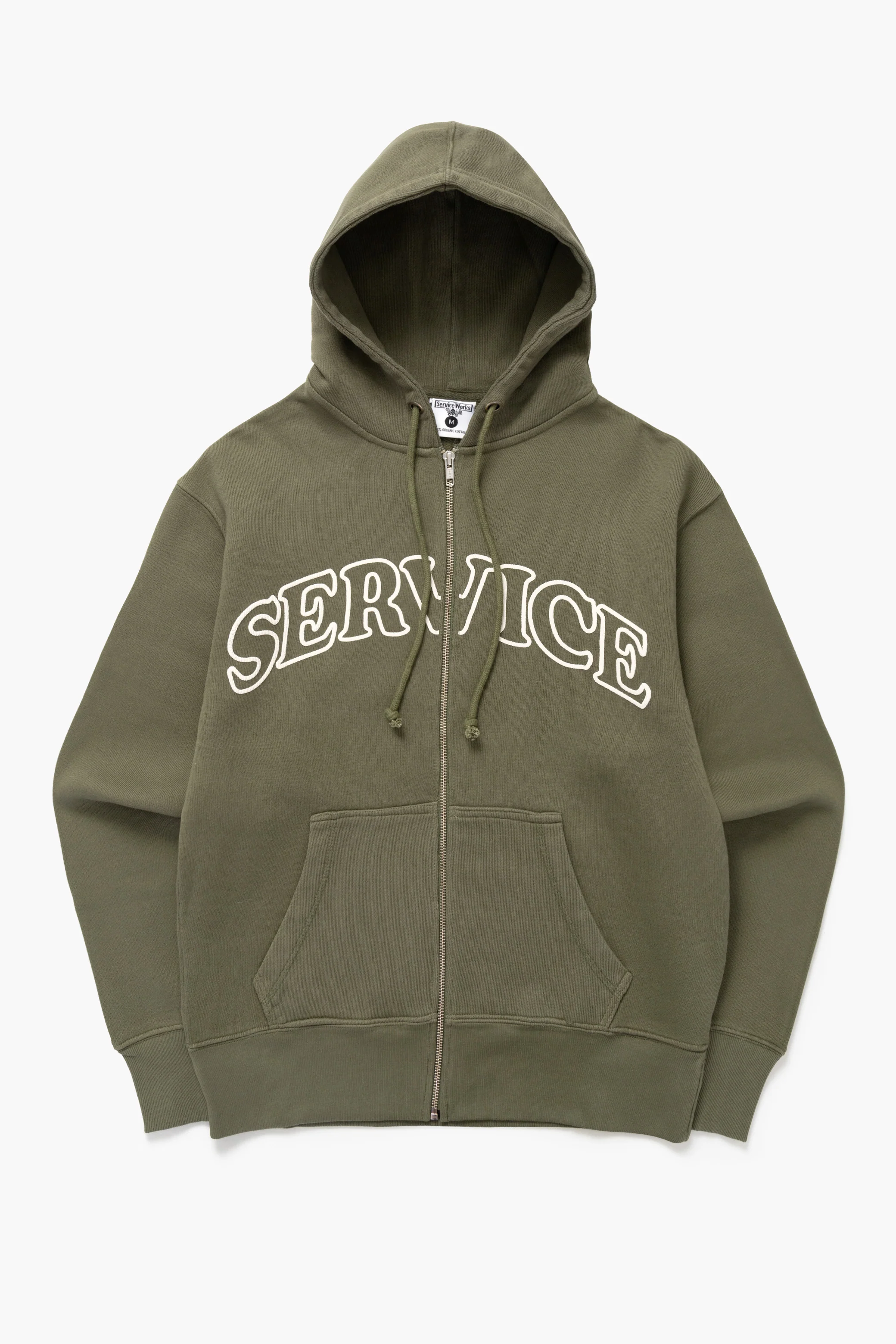 Arch Logo Zip Hoodie - Olive