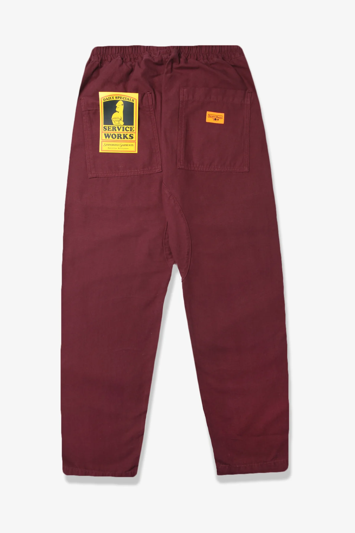 Classic Chef Pants - Burgundy