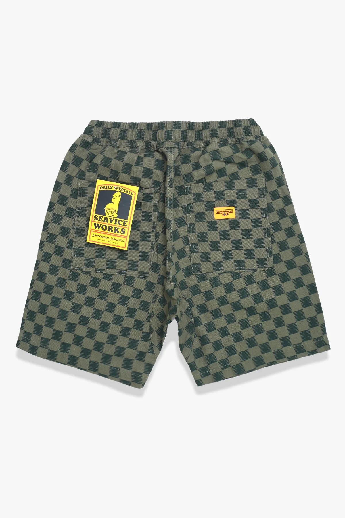 Classic Chef Shorts - Green Checker