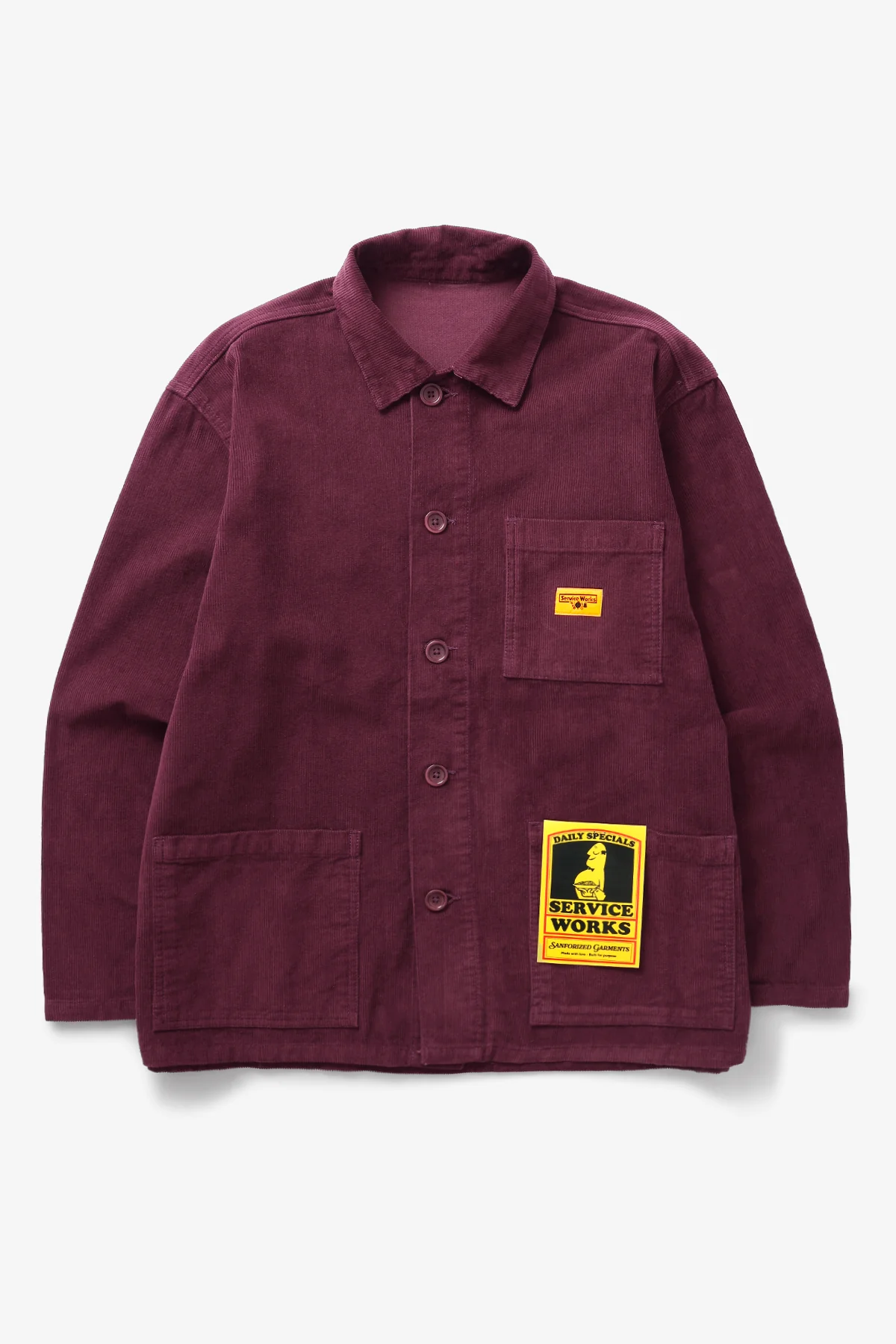 Corduroy Chore Shirt - Plum