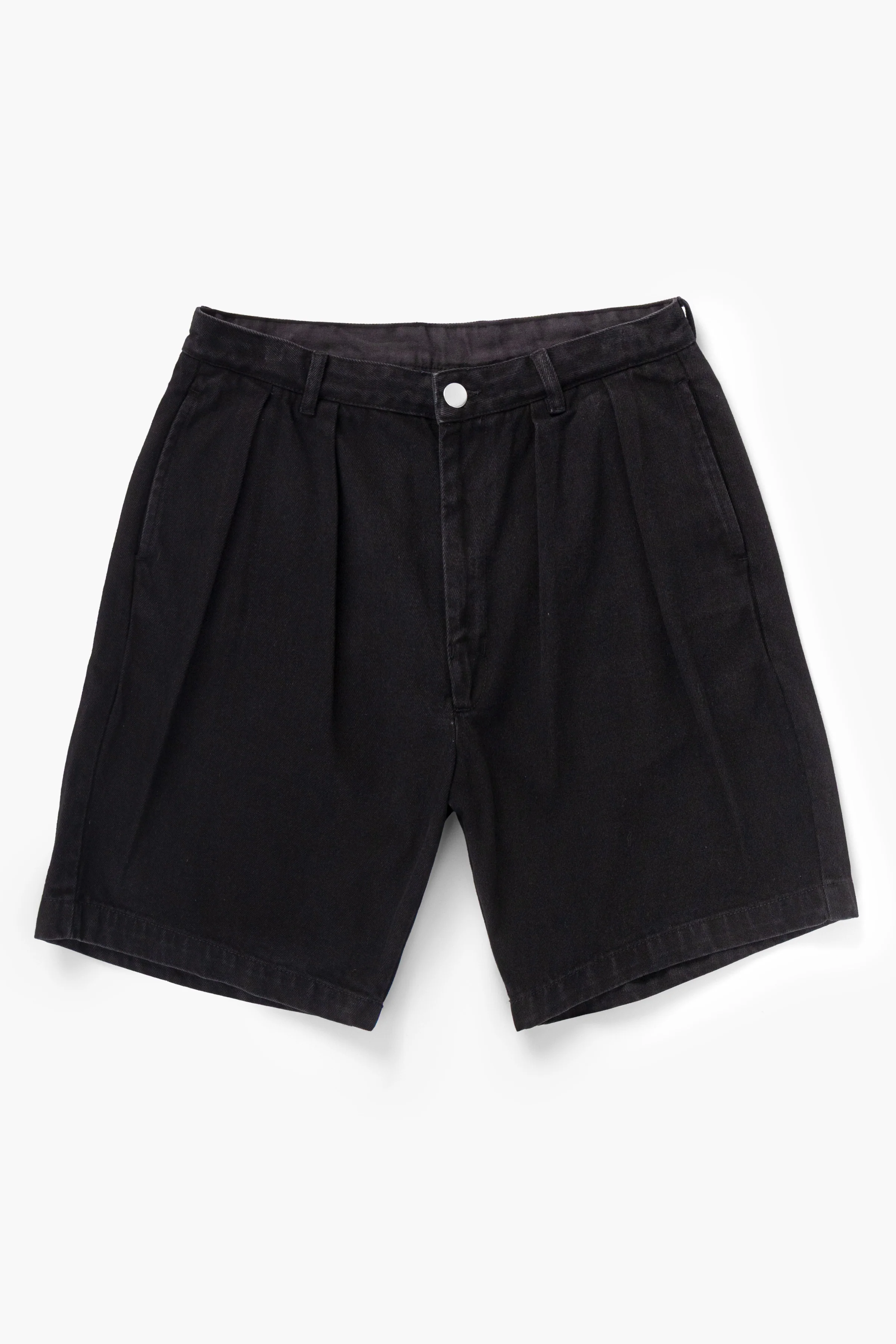 Denim Part Timer Shorts - Black