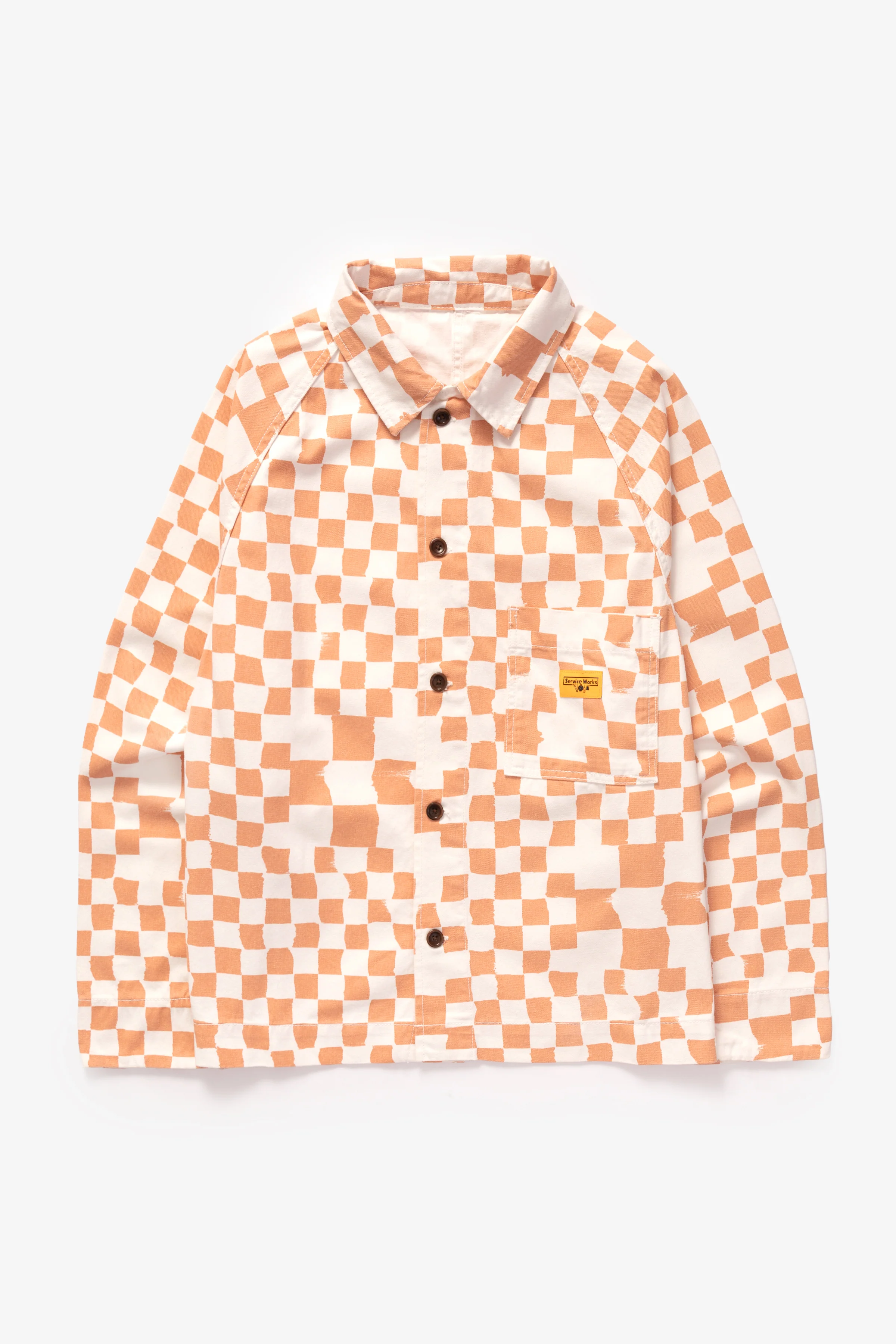 Drill Printed Front Of House Jacket - Salmon Checker