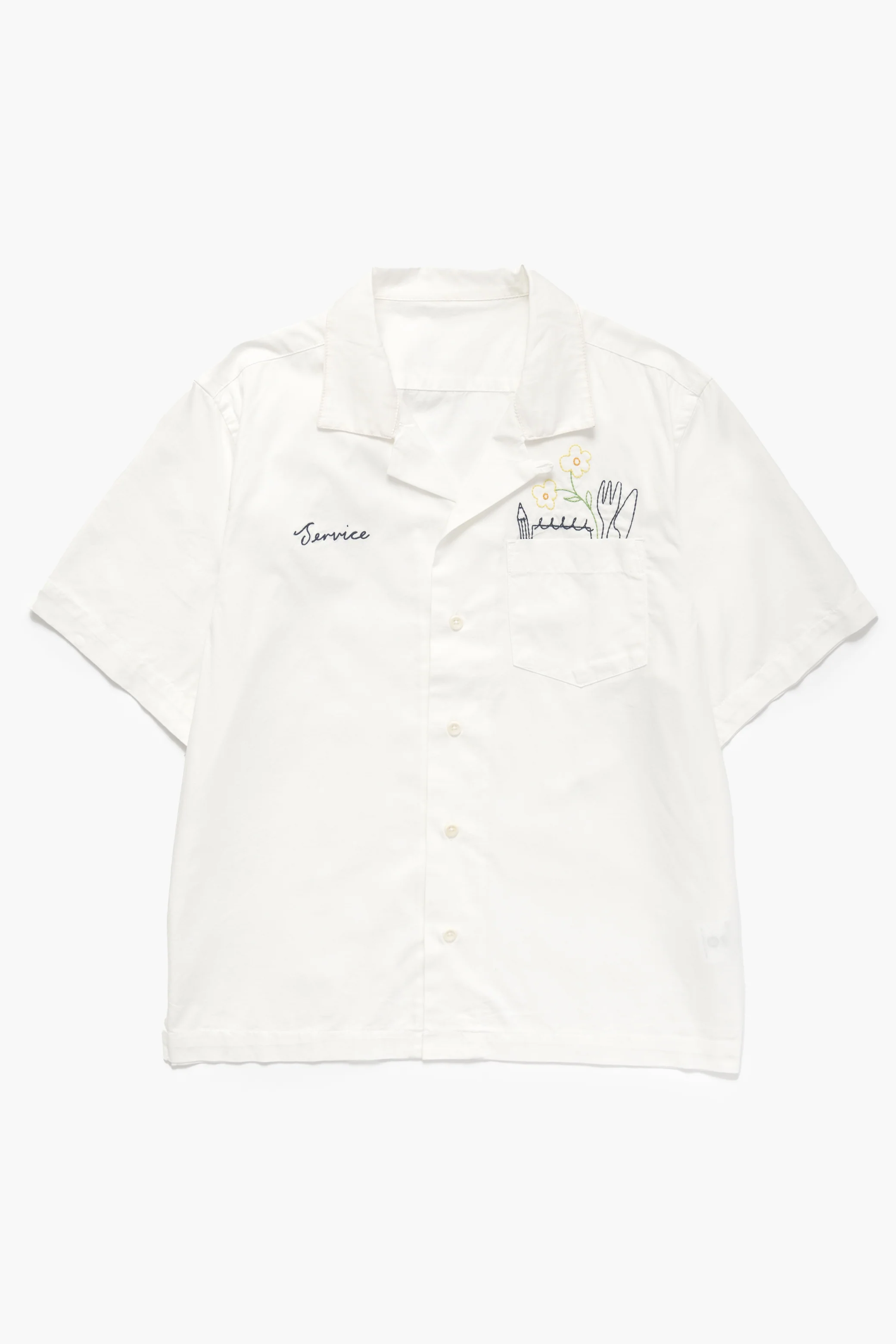 Light Twill Necessities Short Sleeve Shirt - Off White
