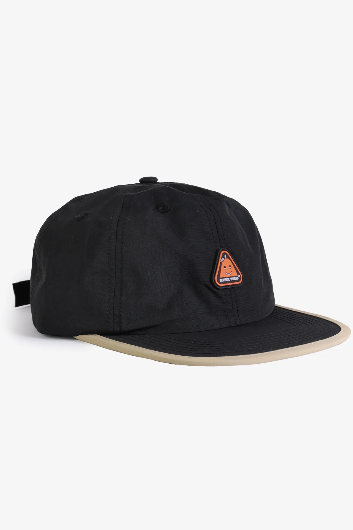 Nylon Sticker Cap - Black