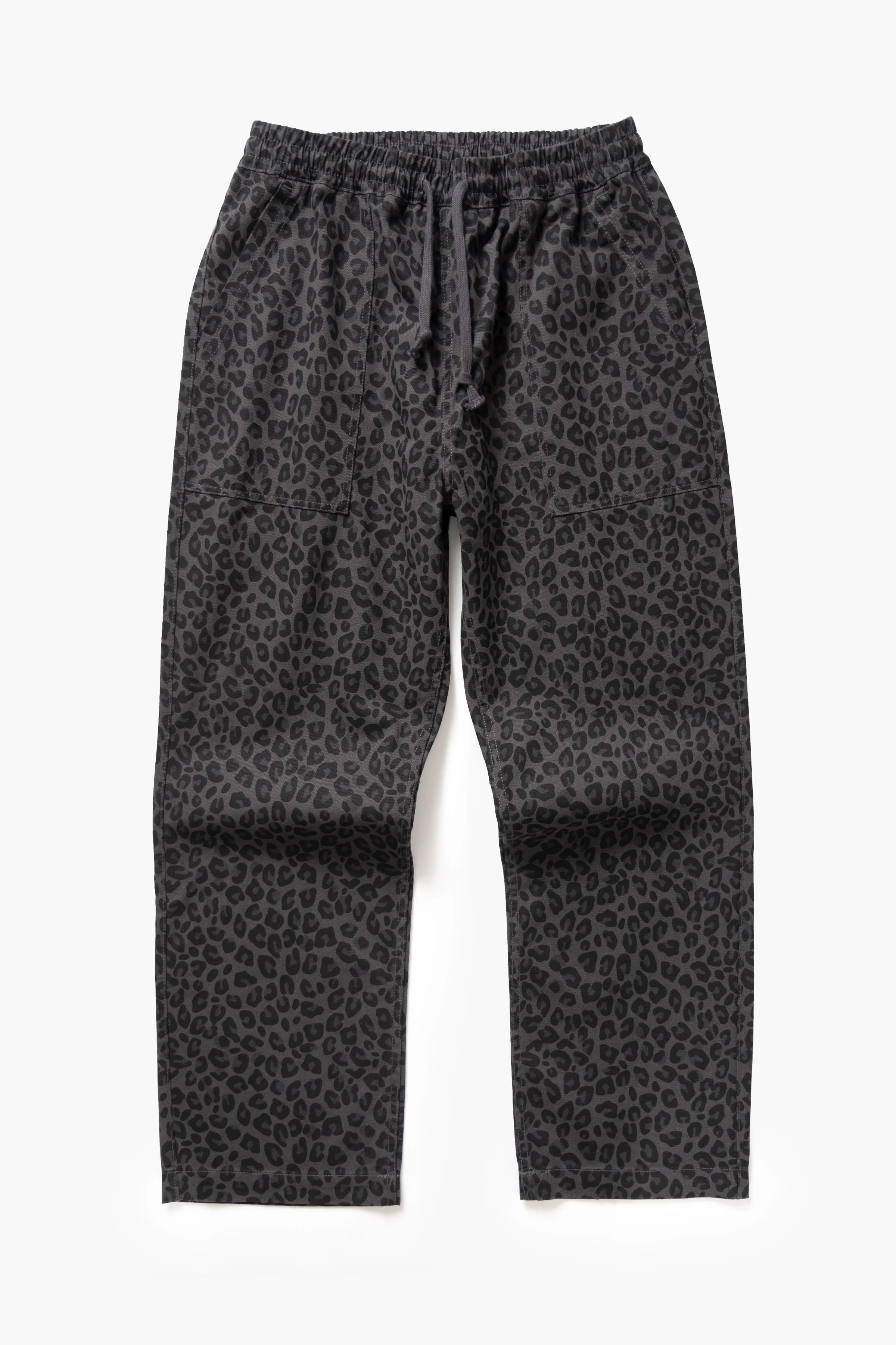 Patterned Chef Pants - Black Leopard
