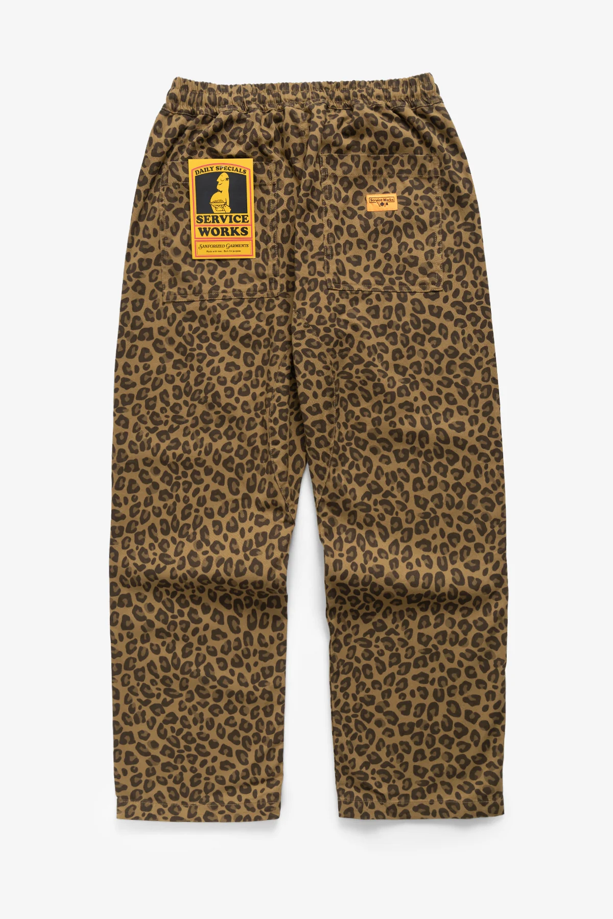 Patterned Chef Pants - Brown Leopard - Image 2