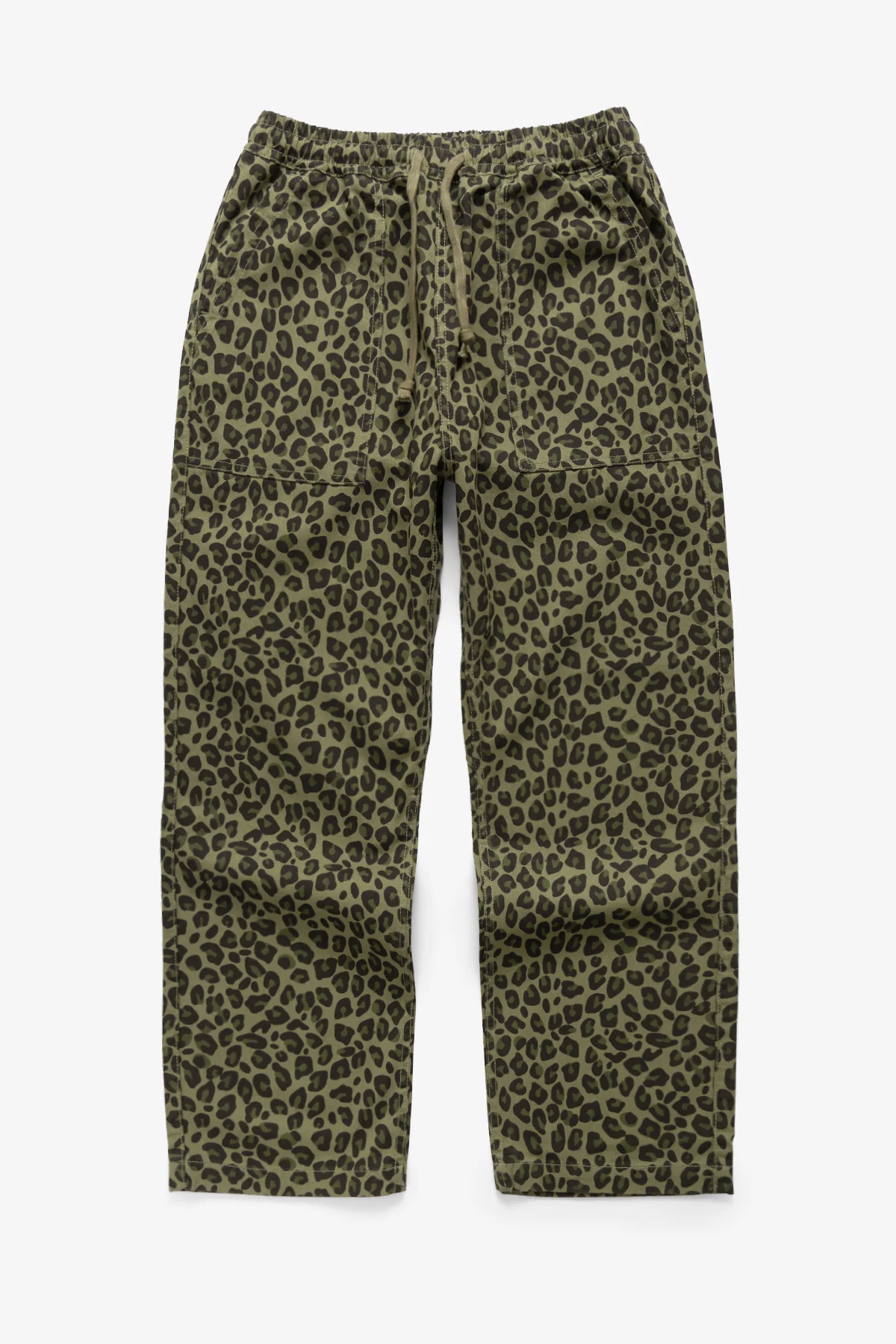 Patterned Chef Pants - Green Leopard - Image 2