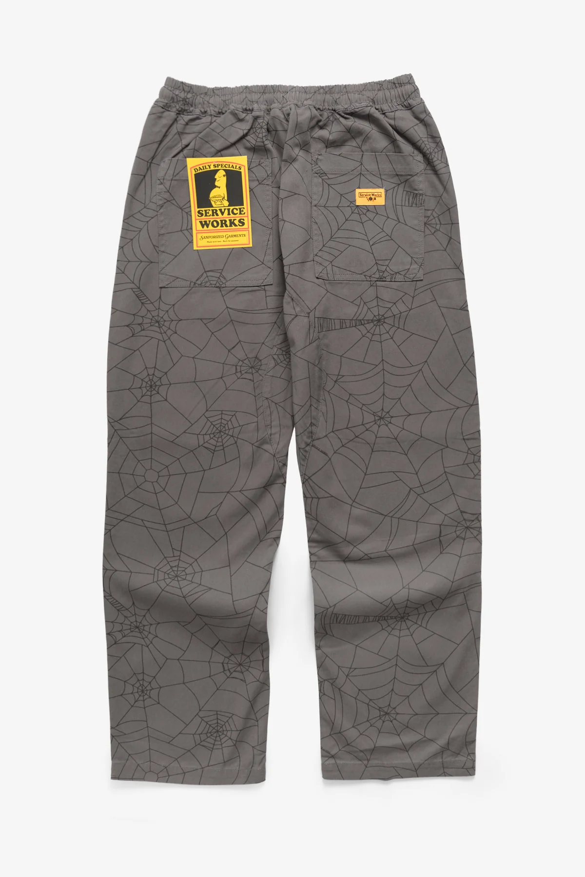 Patterned Chef Pants - Grey Web - Image 2