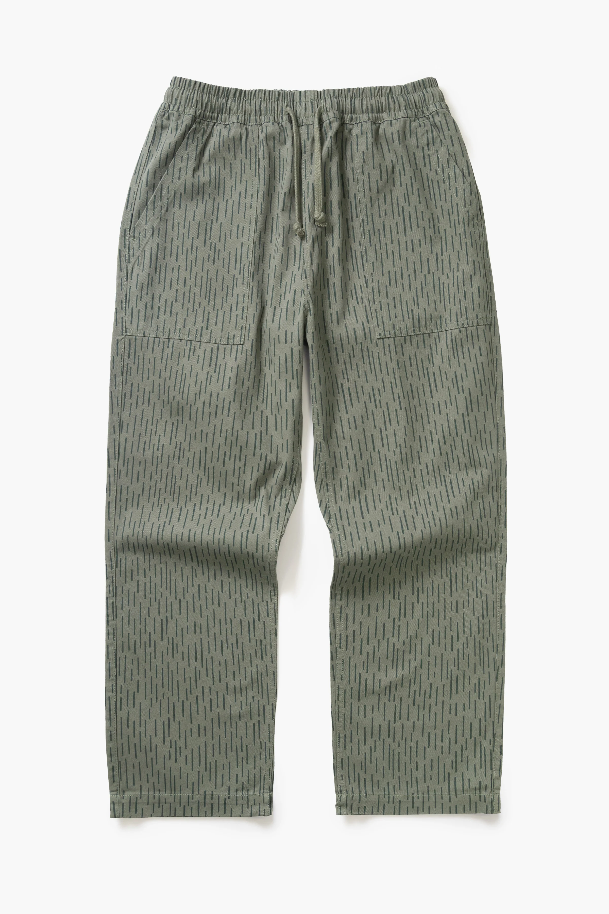 Patterned Chef Pants - Raindrop Green