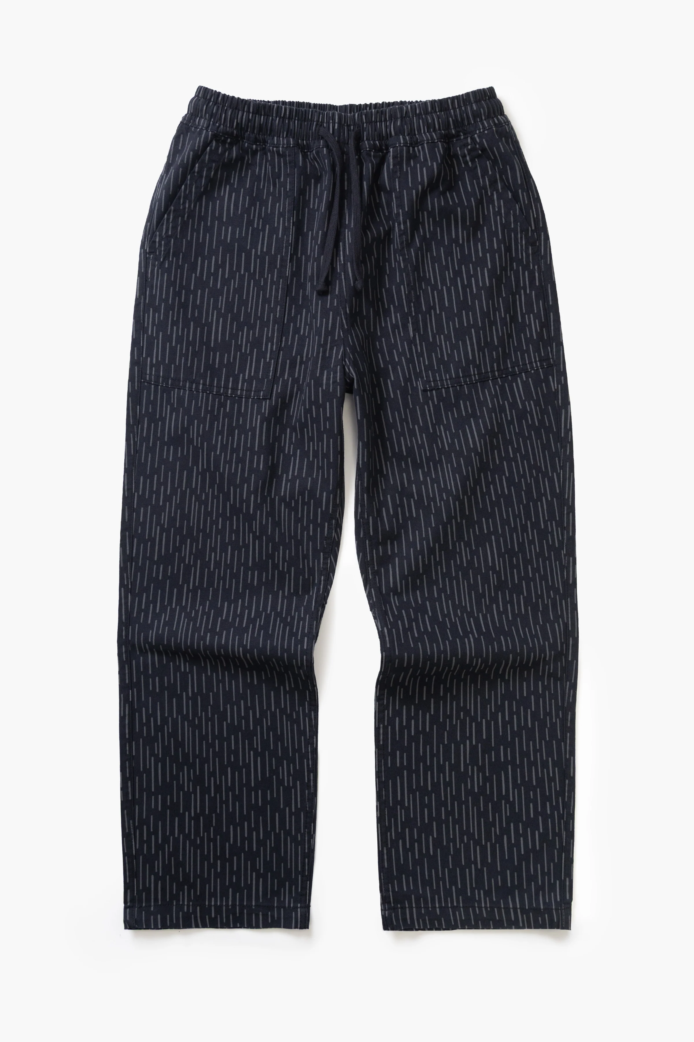 Patterned Chef Pants - Raindrop Mono