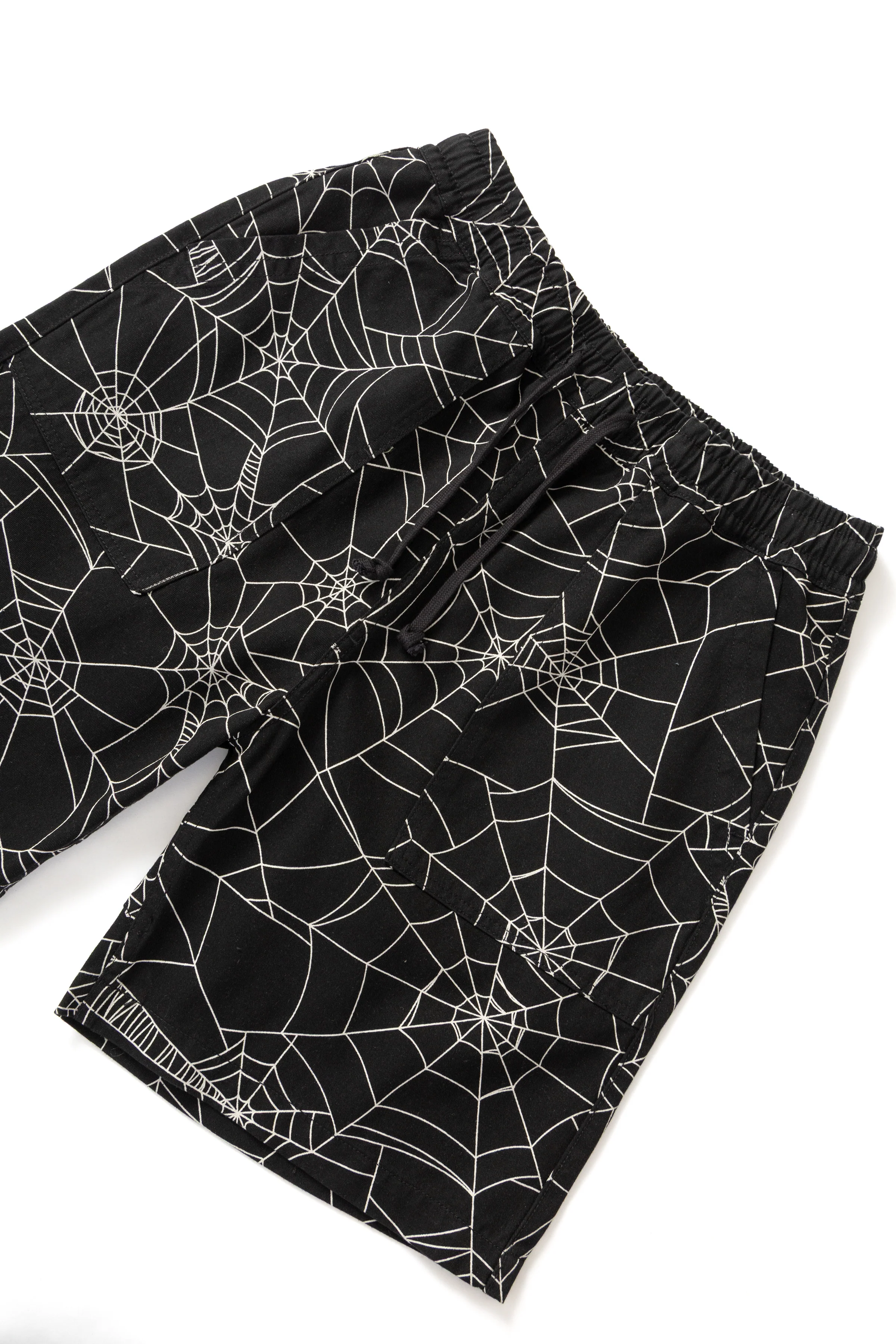 Patterned Chef Shorts - Black Web - Image 2