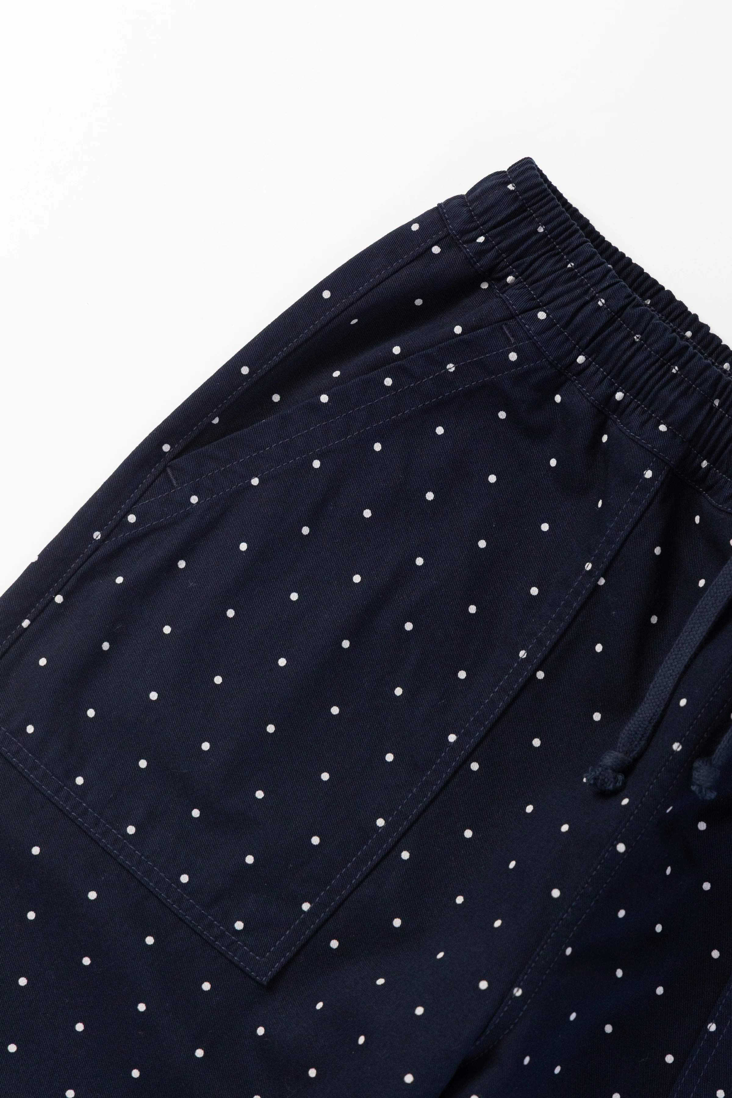 Polka Dot Chef Pants - Navy - Image 3