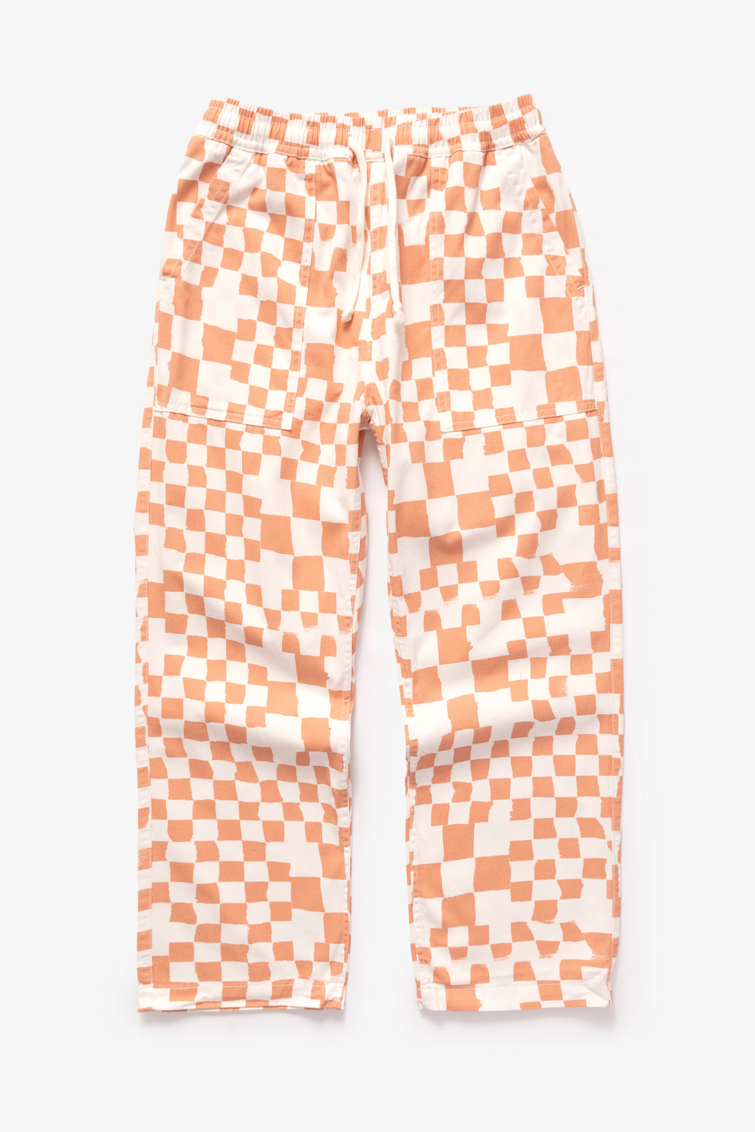 Printed Chef Pants - Salmon Checker