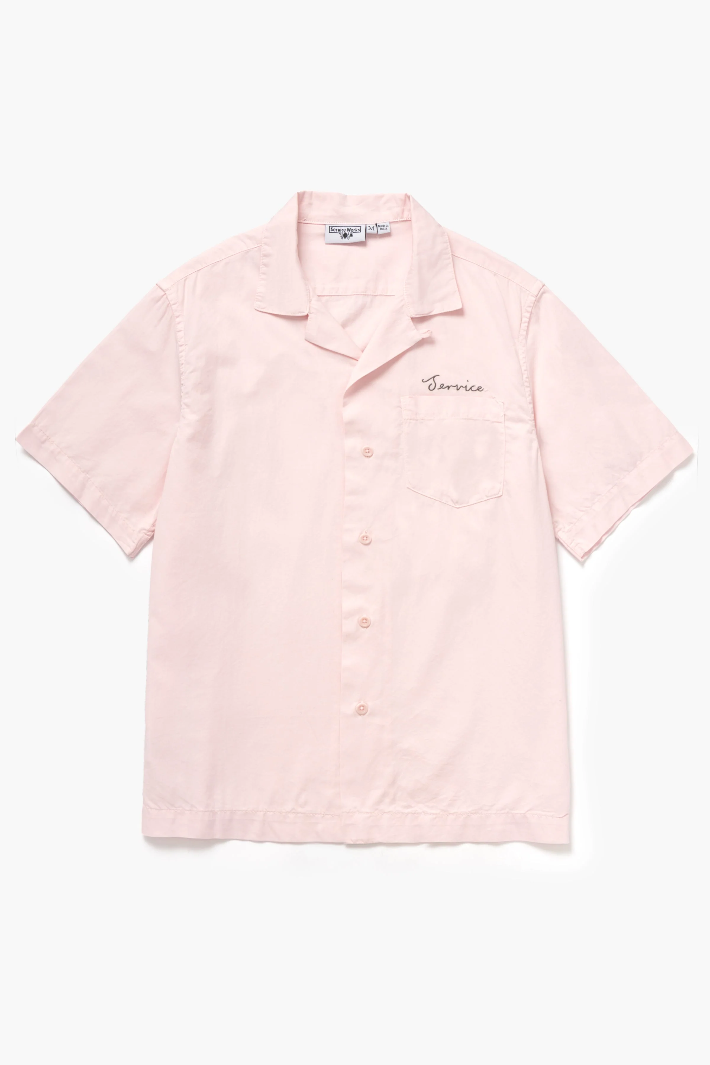 Embroidered Resort Shirt - Dusty Pink