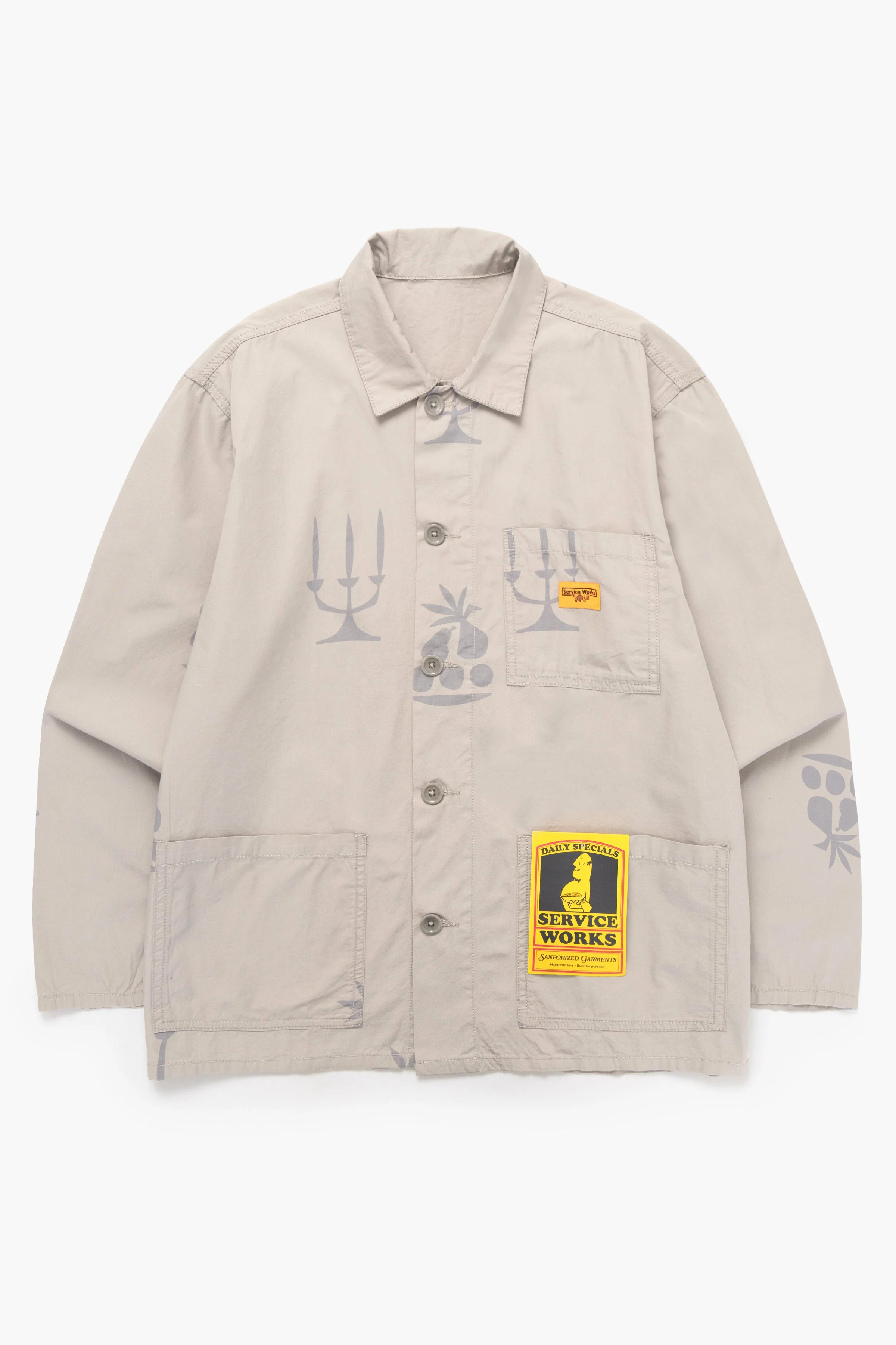 Nourish Printed Chore Shirt - Stone