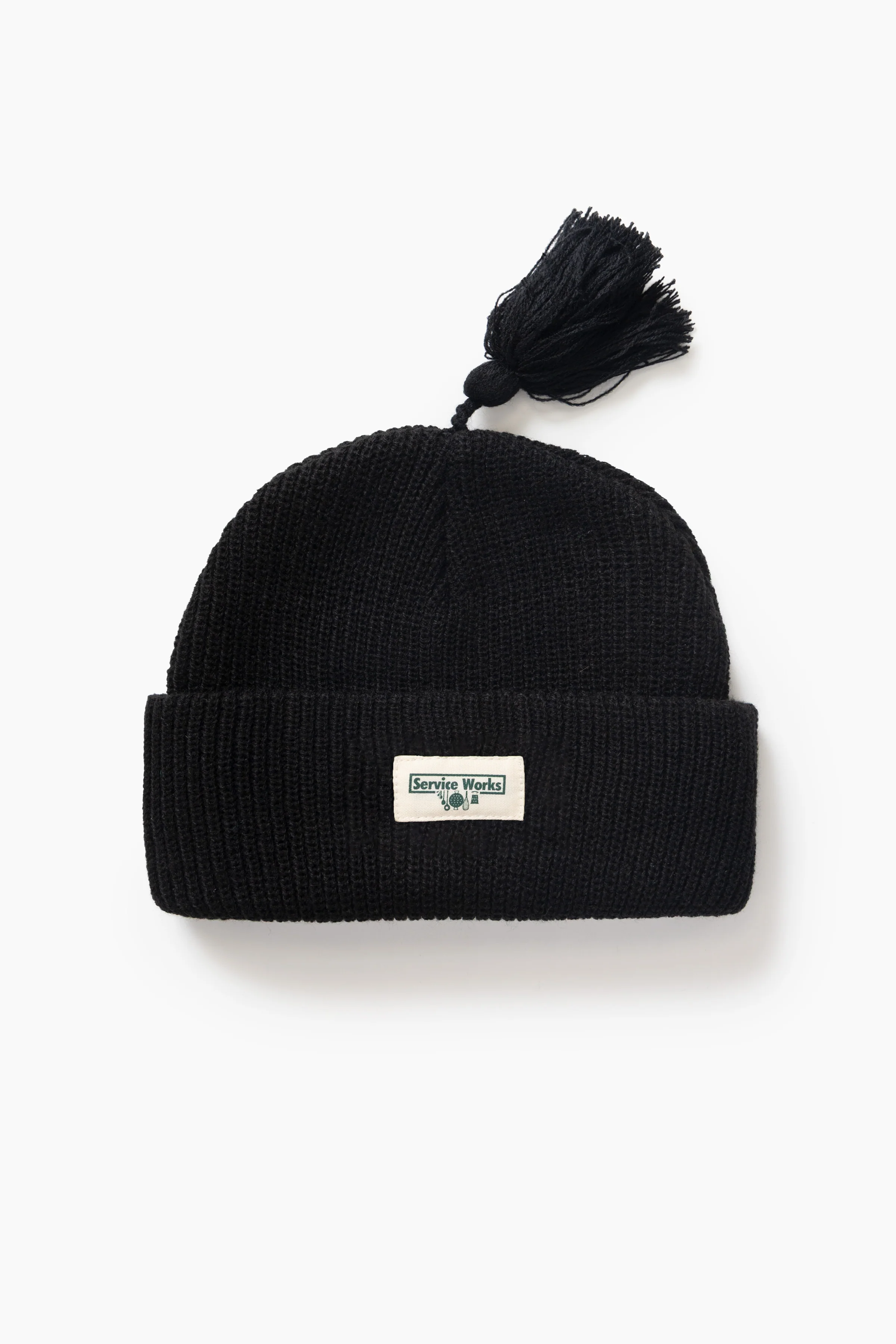 Tassel Beanie - Black